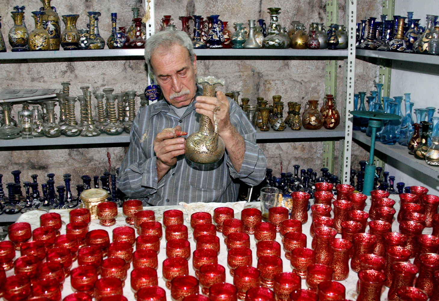 Damascene Glass Painting