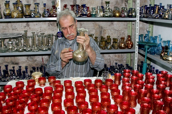 Damascene Glass Painting